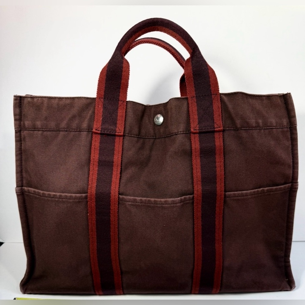 Hermès Fourre Tout Tote Bag Canvas PM MM A4 Everyday Hermes - Picture 16 of 16